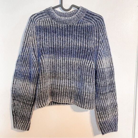 Naadam Ribbed Space Dye Raglan Crewneck Sweater XS - Picture 8 of 9